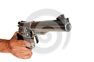 44 Magnum Handgun Revolver isolated