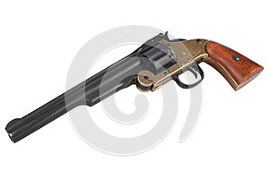 .44 smith and wesson single action revolver gun