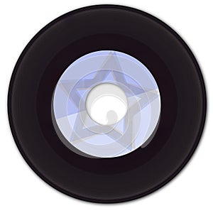 45rpm Vinyl Record with Fake Label