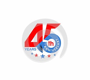 45th Years Anniversary Celebration Design