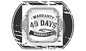 49 days warranty design vintage,best stamp collection