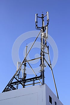 4G Cell site, Telecom radio tower or mobile phone base station