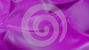 4k 3D animation of wavy violet cloth surface that forms ripples like in fluid surface or the folds like in tissue