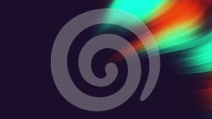 4K.abstract red orange green purple motion graphic wave gradient animation and free big space on left screen.