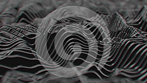 4K Abstract Wavy Lines.