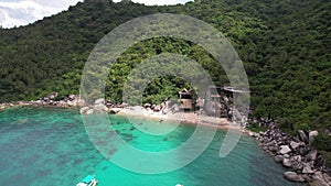 4K Aerial Drone Footage of Mango Bay on Koh Tao
