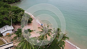 4K Aerial Footage of Aonang Beach in Ao Nang, Krabi