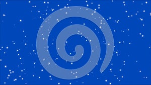 4K. animation of twinkling starlight , the twinkling starlight as crystal spinning motion graphic isolated on blue screen backdrop