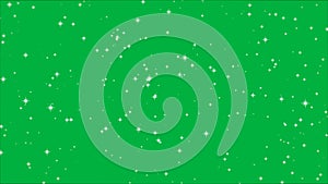 4K. animation of twinkling starlight , the twinkling starlight as glitter flashing motion graphic isolated on green screen