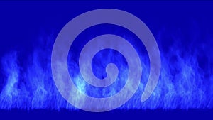 4k Blue fire,flame burning gas light,energy heat hot passion background.