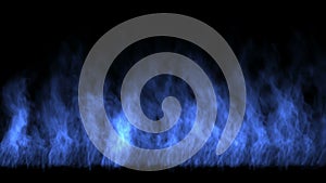 4k Blue fire,flame burning gas light,energy heat hot passion background.