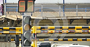 4k busy urban traffic & traffic light,china.