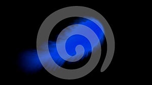 4K digitally generated blue glowing medusa abstract background