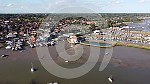 4k drone footage of the River Deben at Woodbridge in Suffolk
