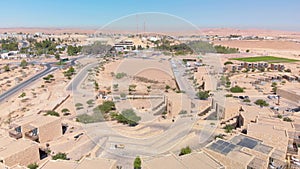 4K Drone shot of Mitzpe Ramon hotel in the Negev Desert in southern Israel
