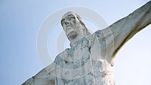 4K footage of Cristo Rey in Cali, Colombia. Jesus statue.