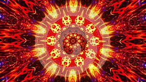 4K Fractal animation. Kaleidoscope flicker. Abstract Shining Mandala Loop.