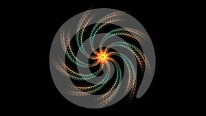 4k galaxies wheel generated spiral hypnotic windmills,wind power energy channel.