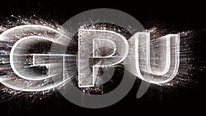4k GPU Chip microprocessor Microchip hardware word tag,binary computer code.