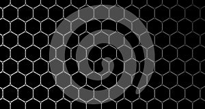 4k Hexagon Background Cell Pattern Black and Blue.