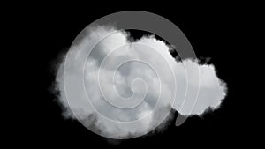 4k isolated cloud on transparent background,, ready for compositing