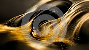 4k liquid gold, melted gold and black background, golden abstract backdrop, shiny silky fluid, luxury background, luxurious wallpa