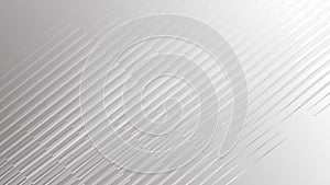 4K Loop Animation minimal white flowing smooth dynamic Lines. Business science technology presentation concept clean background.