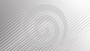 4K Loop Animation minimal white flowing smooth dynamic Lines. Business science technology presentation concept clean background