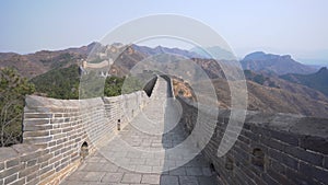 4k rising shot of Jinshanling Great Wall