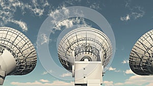 4k Satelite Dishes,Large Radio Observatories,Radar,outer Space.