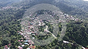 4K skyscape of Doi Sakad mountain valley in Pua