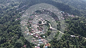 4K skyscape of Doi Sakad mountain valley in Pua