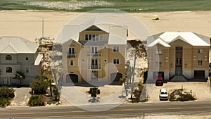 4k telephoto zoom lens video of waterfront homes in Gulf Shores Alabama