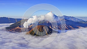 4K Time lapse of Bromo volcano at sunrise, East Java, Indonesia