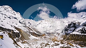 4k Timelapse of Annapurna I mountain, 8,091 m