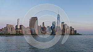 4k timelapse video of Manhattan skyline