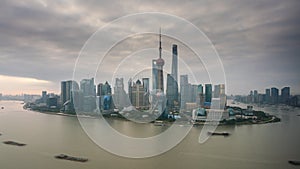 4k timelapse video of Shanghai at sunrise