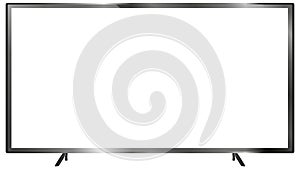 4K TV Flat Screen lcd,Oled,Plasma, Realistic 3D Model White Blank Monitor Display Mockup,Empty Television Template Wide flatscreen