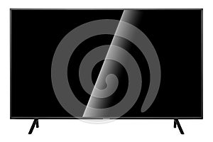 4K Ultra HD television on white background