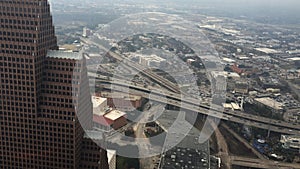 4K UltraHD Aerial of Houston traffic