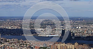 4K UltraHD Aerial view of the Midtown New York skyline