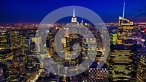 4K UltraHD A beautiful timelapse from night to day in the heart of Manhattan