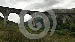 4K UltraHD The Glenfinnan Aqueduct in the Highlands of Scotland
