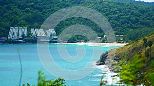 4K video clips, the most beautiful seascape beach sea viewpoint in the summer At Phuket, Thailand