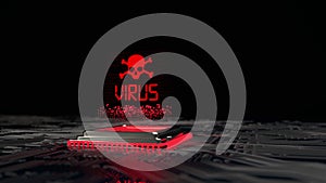4k Video Computervirus Infected Hardware, ProRes 4444