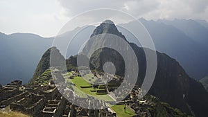 4k video, lost city in Cusco, Machu pichu city of the Incas in Peru