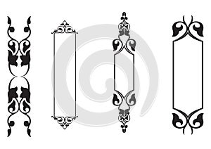 4set classical banner - vector