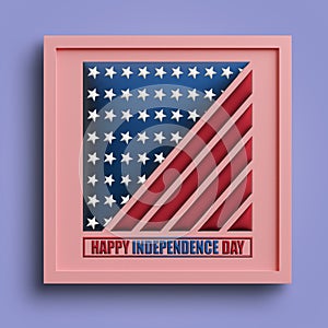 4th July, American Independence Day Banner Design and Vector Illustration