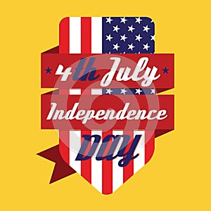 4th July American Independence Day Design