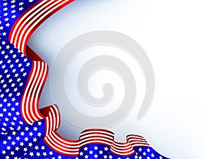 4th of july blue flag background
